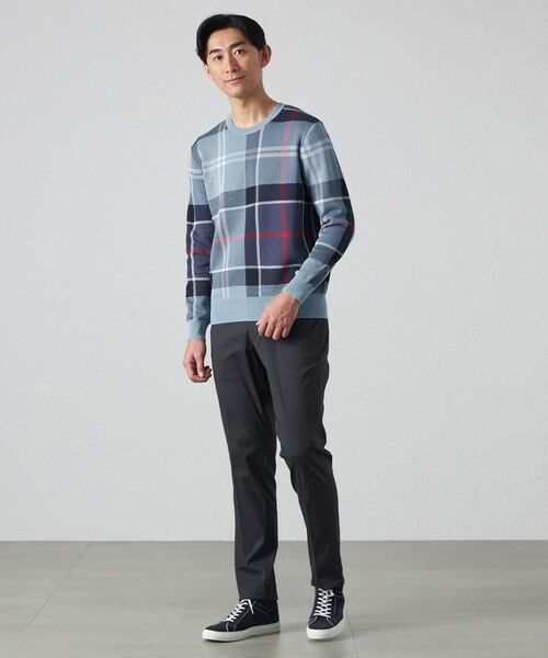 BAKER STREET / ベイカー・ストリート ニット・セーター | 【ウォッシャブル】タータンクルーネックニット | 詳細2