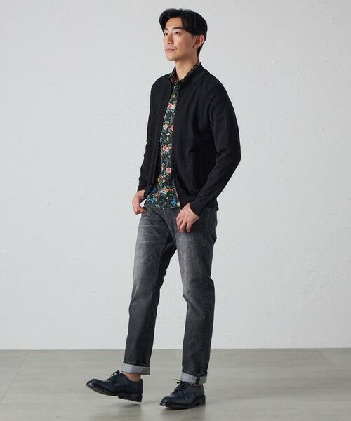 ERNEST W. BAKER ジップニット サイズ50 美品 ジップアップ カーディガン ニット Ernest w baker メンズ