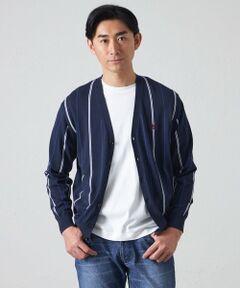 BAKER STREET / ベイカー・ストリート ニット・セーター | 【ウォッシャブル】ストライプカーディガン