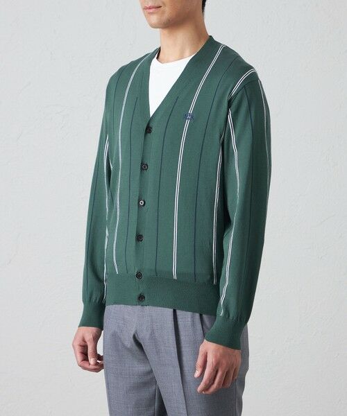 BAKER STREET / ベイカー・ストリート ニット・セーター | 【ウォッシャブル】ストライプカーディガン | 詳細4