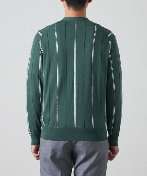 BAKER STREET / ベイカー・ストリート ニット・セーター | 【ウォッシャブル】ストライプカーディガン | 詳細5