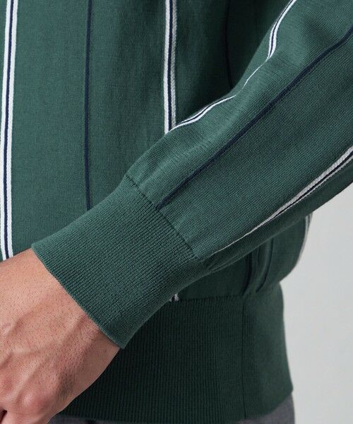 BAKER STREET / ベイカー・ストリート ニット・セーター | 【ウォッシャブル】ストライプカーディガン | 詳細6