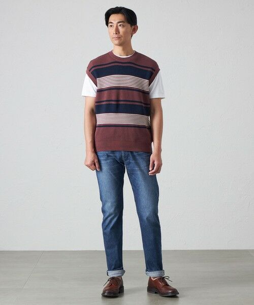 BAKER STREET / ベイカー・ストリート ニット・セーター | 【ウォッシャブル】畔ボーダーベスト | 詳細2