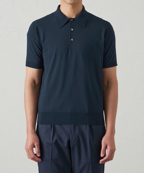 BAKER STREET / ベイカー・ストリート ニット・セーター | 【ウォッシャブル】COTTON BRIDニット ポロシャツ | 詳細4