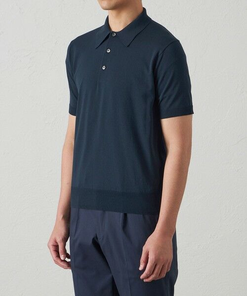 BAKER STREET / ベイカー・ストリート ニット・セーター | 【ウォッシャブル】COTTON BRIDニット ポロシャツ | 詳細5