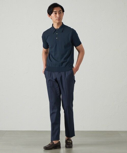 BAKER STREET / ベイカー・ストリート ニット・セーター | 【ウォッシャブル】COTTON BRIDニット ポロシャツ | 詳細2