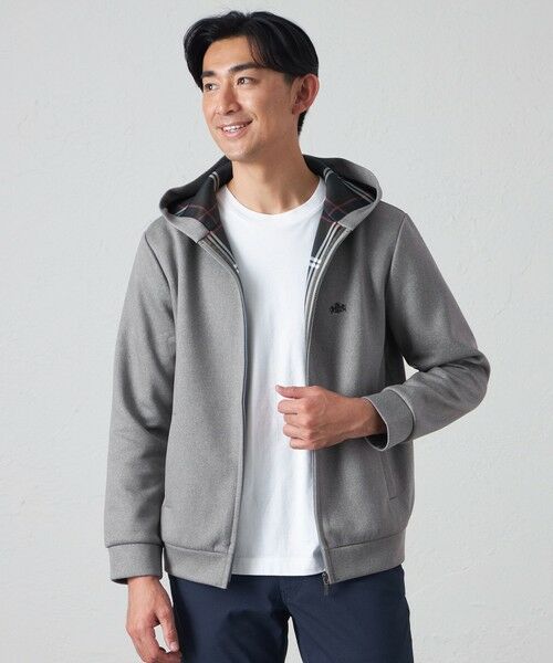 セール】 タータンプリントダンボールパーカー （カットソー