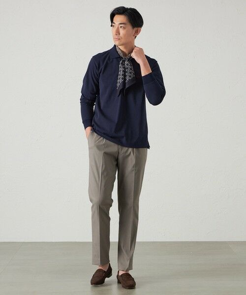 BAKER STREET / ベイカー・ストリート カットソー | 100双コットンロングスリーブポロシャツ | 詳細4