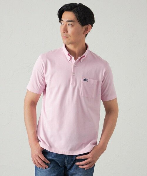BAKER STREET / ベイカー・ストリート カットソー | 綿ポリエステルドレスポロシャツ(ピンク5)
