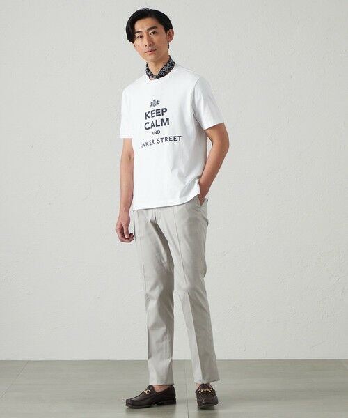 BAKER STREET / ベイカー・ストリート カットソー | BAKER STREETロゴプリントTシャツ(2L・3Lあり) | 詳細1