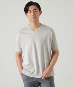 BAKER STREET / ベイカー・ストリート カットソー | 綿/麻プレーティング天竺VネックTシャツ