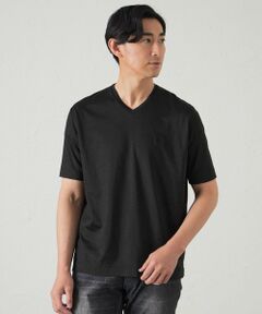 BAKER STREET / ベイカー・ストリート カットソー | 綿/麻プレーティング天竺VネックTシャツ