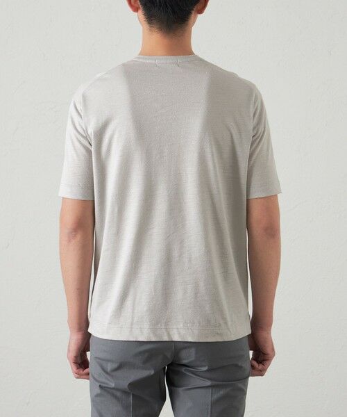 BAKER STREET / ベイカー・ストリート カットソー | 綿/麻プレーティング天竺VネックTシャツ | 詳細5