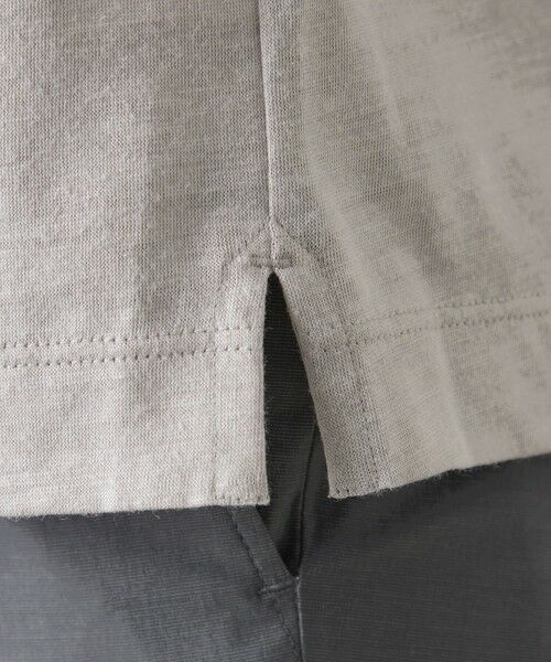 BAKER STREET / ベイカー・ストリート カットソー | 綿/麻プレーティング天竺VネックTシャツ | 詳細7