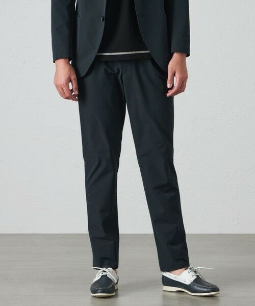 BAKER STREET / ベイカー・ストリート その他パンツ | 【セットアップ対応可能】【ウォッシャブル】BEYONTECH ポリエステルドライサッカートラウザース(ネイビー2)