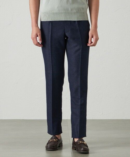 BAKER STREET/ベイカー・ストリート 【セットアップ対応可能】【Adjustable Fit】【ウォッシャブル】コットンミックスカラミトラウザース ネイビー2 S(76) BAKER STREET/ベイカー・ストリート 【セットアップ対応可能】【Adjustable Fit】【ウォッシャブル】コットンミックスカラミトラウザース ネイビー2 S(76)