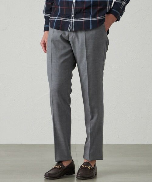 BAKER STREET/ベイカー・ストリート 【Adjustable Fit】【ウォッシャブル】ウールトロピカルトラウザース グレー1 XL(88) BAKER STREET/ベイカー・ストリート 【Adjustable Fit】【ウォッシャブル】ウールトロピカルトラウザース グレー1 XL(88)