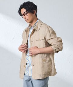 BAKER STREET / ベイカー・ストリート ブルゾン | 【ウォッシャブル】麻ポストマンジャケット