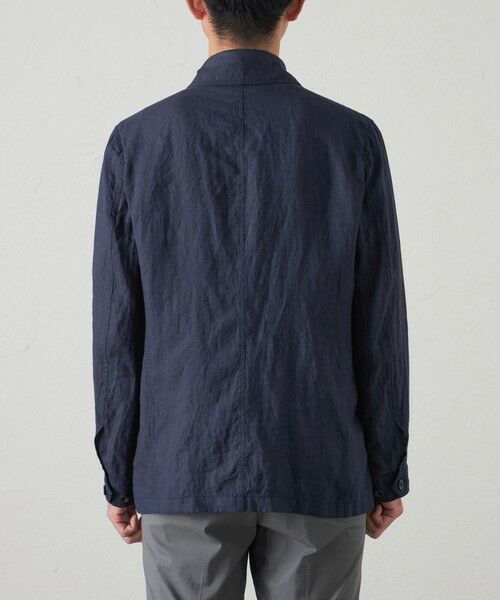 BAKER STREET / ベイカー・ストリート ブルゾン | 【ウォッシャブル】麻ポストマンジャケット | 詳細5