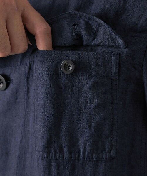 BAKER STREET / ベイカー・ストリート ブルゾン | 【ウォッシャブル】麻ポストマンジャケット | 詳細6