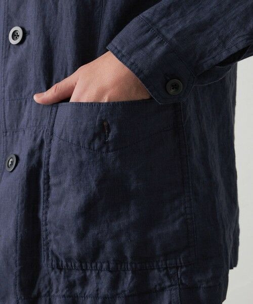 BAKER STREET / ベイカー・ストリート ブルゾン | 【ウォッシャブル】麻ポストマンジャケット | 詳細7