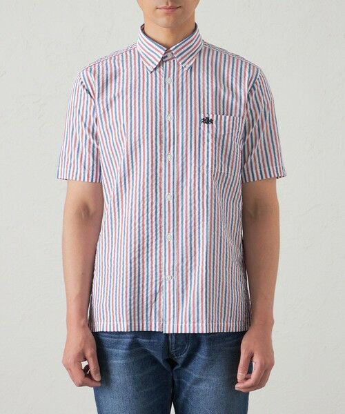 BAKER STREET / ベイカー・ストリート シャツ・ブラウス | サッカークラブストライプシャツ(2L・3Lあり) | 詳細5