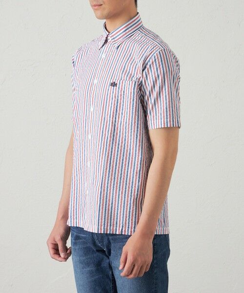 BAKER STREET / ベイカー・ストリート シャツ・ブラウス | サッカークラブストライプシャツ(2L・3Lあり) | 詳細6