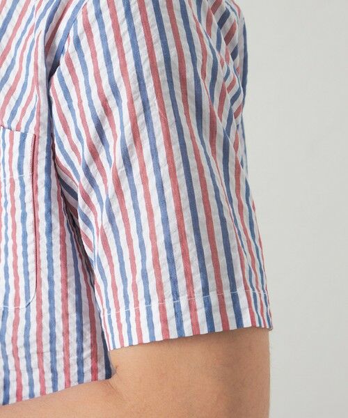 BAKER STREET / ベイカー・ストリート シャツ・ブラウス | サッカークラブストライプシャツ(2L・3Lあり) | 詳細8