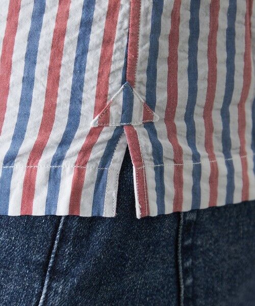 BAKER STREET / ベイカー・ストリート シャツ・ブラウス | サッカークラブストライプシャツ(2L・3Lあり) | 詳細10
