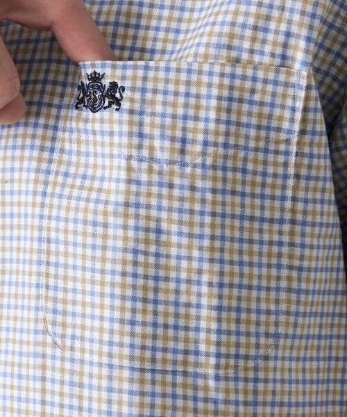 BAKER STREET / ベイカー・ストリート シャツ・ブラウス | 綿麻チェックシャツ | 詳細6