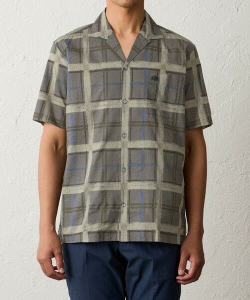 BAKER STREET / ベイカー・ストリート シャツ・ブラウス | 【ウォッシャブル】手書き風タータンプリントシャツ | 詳細3