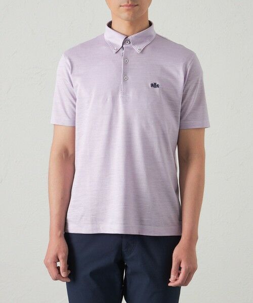 BAKER STREET / ベイカー・ストリート カットソー | 綿/麻シャンブレーカノコポロシャツ(2L・3Lあり) | 詳細5