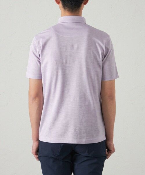 BAKER STREET / ベイカー・ストリート カットソー | 綿/麻シャンブレーカノコポロシャツ(2L・3Lあり) | 詳細7