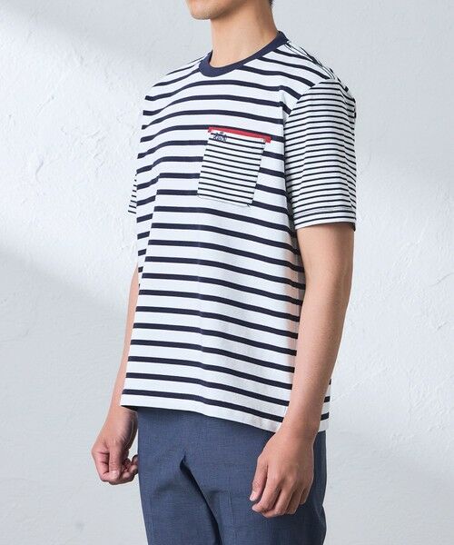 BAKER STREET / ベイカー・ストリート カットソー | ブロックボーダーTシャツ | 詳細4