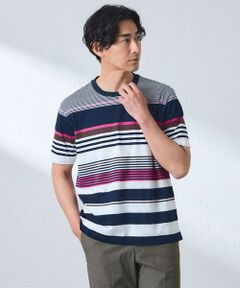 BAKER STREET / ベイカー・ストリート カットソー | パネルボーダーTシャツ