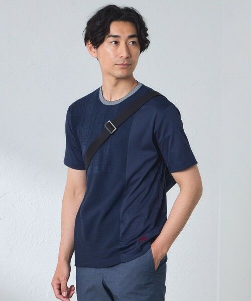 BAKER STREET / ベイカー・ストリート カットソー | ニットコンビTシャツ(ネイビー2)