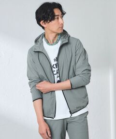 BAKER STREET / ベイカー・ストリート ブルゾン | 【ウォッシャブル】コットンブレンドクリスピーナイロンフーデットブルゾン