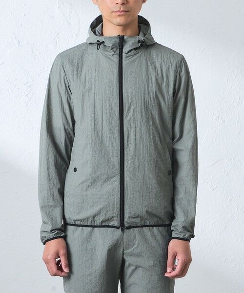 BAKER STREET / ベイカー・ストリート ブルゾン | 【ウォッシャブル】コットンブレンドクリスピーナイロンフーデットブルゾン | 詳細3