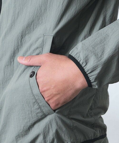 BAKER STREET / ベイカー・ストリート ブルゾン | 【ウォッシャブル】コットンブレンドクリスピーナイロンフーデットブルゾン | 詳細6