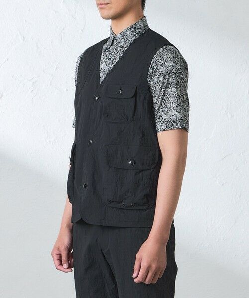 BAKER STREET / ベイカー・ストリート ベスト | 【ウォッシャブル】コットンブレンドクリスピーナイロンベスト | 詳細3