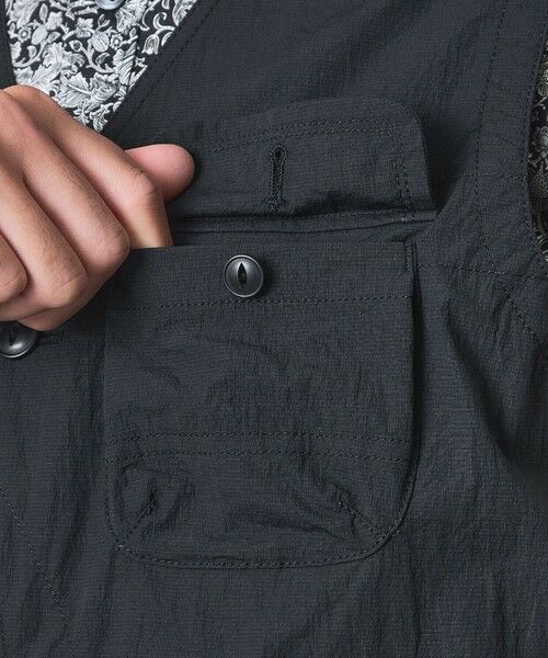 BAKER STREET / ベイカー・ストリート ベスト | 【ウォッシャブル】コットンブレンドクリスピーナイロンベスト | 詳細6