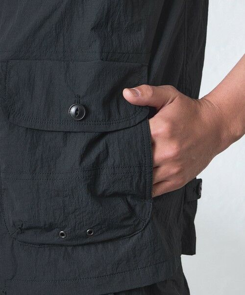 BAKER STREET / ベイカー・ストリート ベスト | 【ウォッシャブル】コットンブレンドクリスピーナイロンベスト | 詳細7