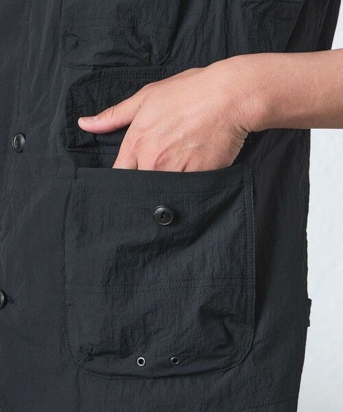 BAKER STREET / ベイカー・ストリート ベスト | 【ウォッシャブル】コットンブレンドクリスピーナイロンベスト | 詳細8