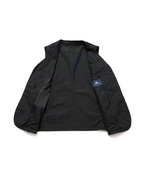 BAKER STREET / ベイカー・ストリート ベスト | 【ウォッシャブル】コットンブレンドクリスピーナイロンベスト | 詳細11