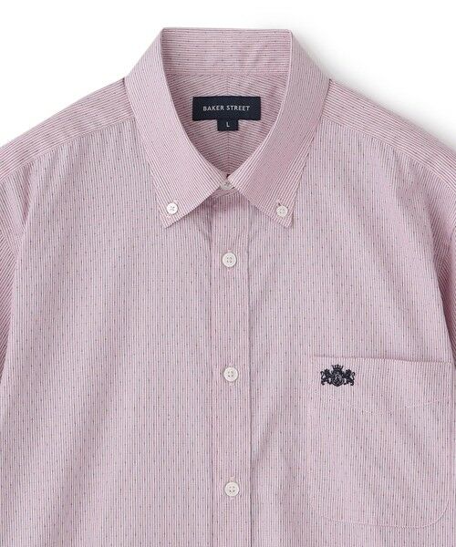 BAKER STREET / ベイカー・ストリート シャツ・ブラウス | ドビーストライプシャツ | 詳細2