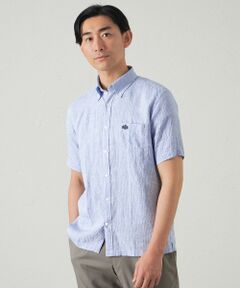 BAKER STREET / ベイカー・ストリート シャツ・ブラウス | 麻サッカーシャツ(2L・3Lあり)