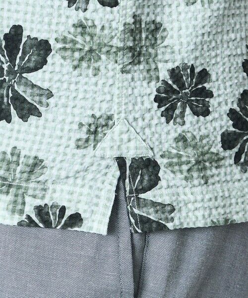 BAKER STREET / ベイカー・ストリート シャツ・ブラウス | フラワーギンガムサッカーシャツ | 詳細10