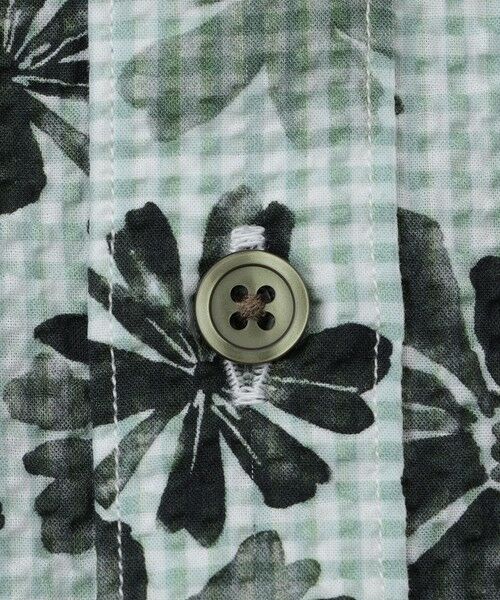 BAKER STREET / ベイカー・ストリート シャツ・ブラウス | フラワーギンガムサッカーシャツ | 詳細11