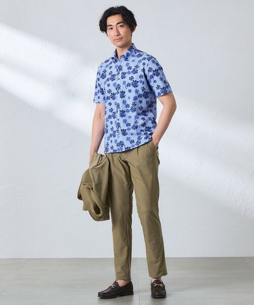 BAKER STREET / ベイカー・ストリート シャツ・ブラウス | フラワーギンガムサッカーシャツ | 詳細2