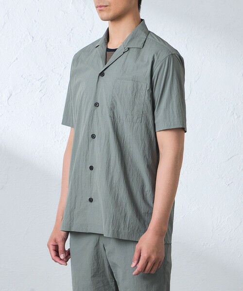 BAKER STREET / ベイカー・ストリート シャツ・ブラウス | コットンブレンドクリスピーナイロンシャツ | 詳細4